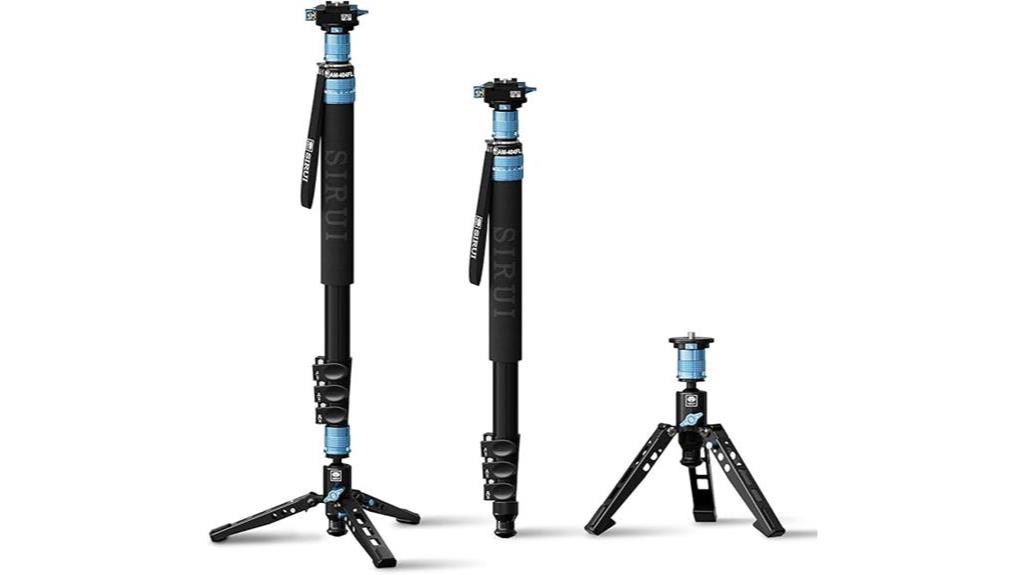 aluminum monopod with feet