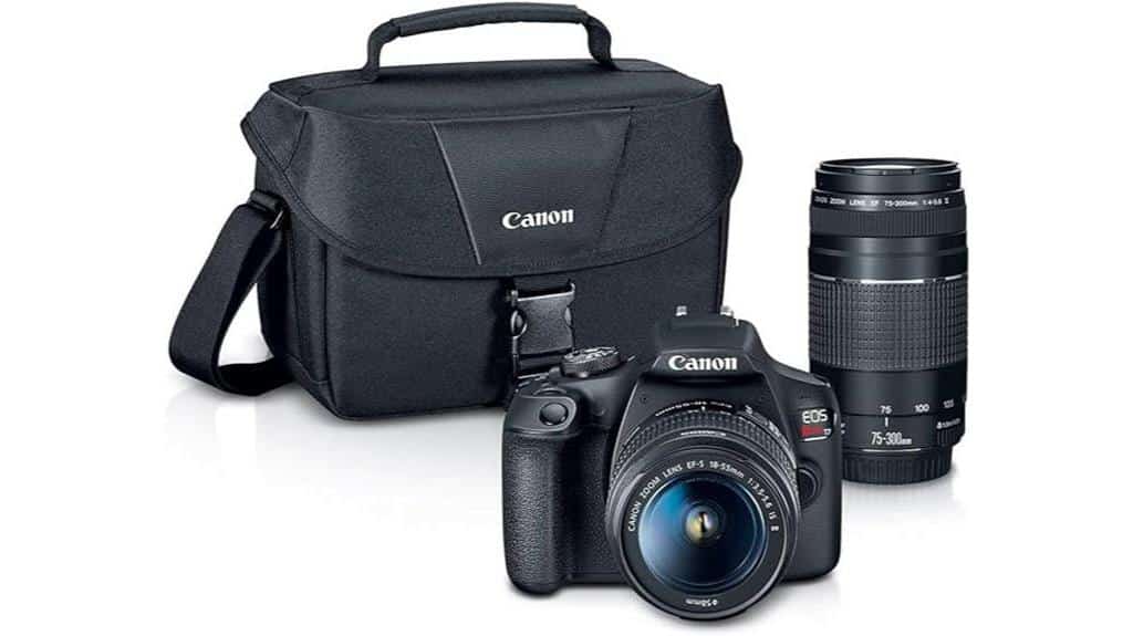 dslr camera with lenses