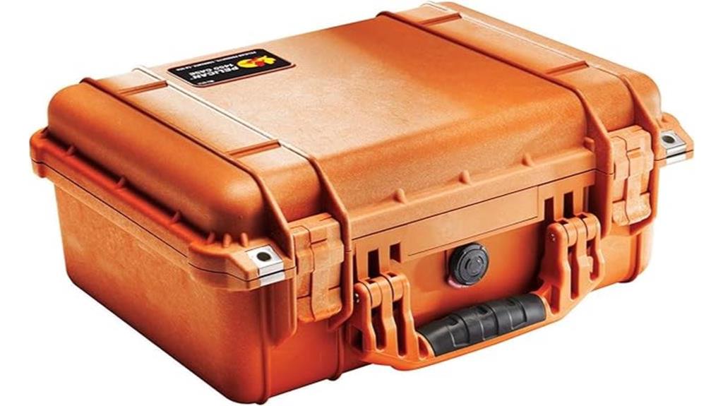 durable protective orange container