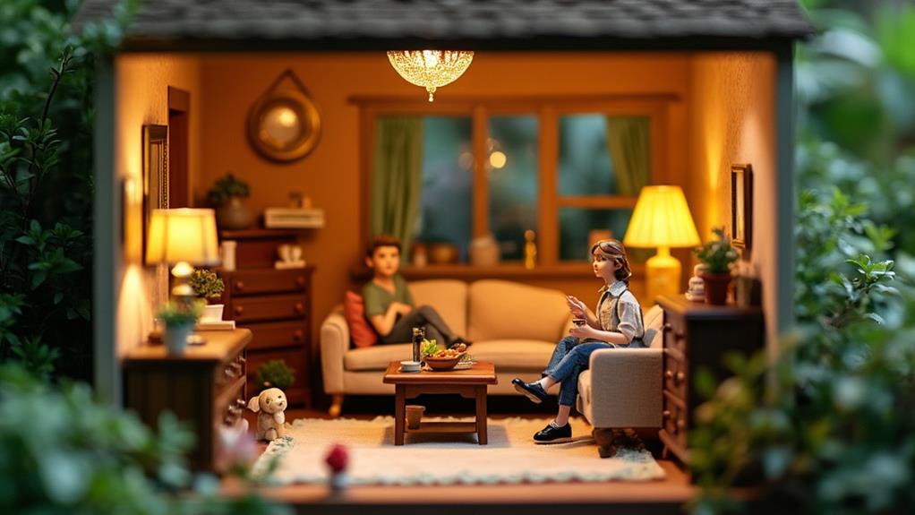 miniature realistic life scenes