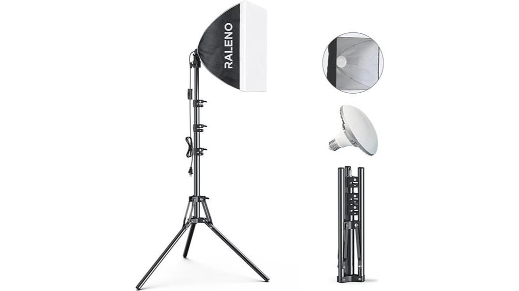 softbox lighting kit included