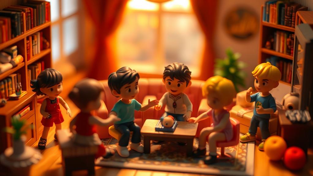 create stories using figurines