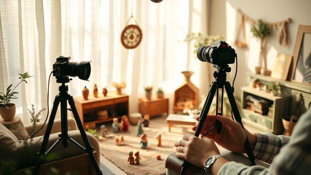 diy figurine photography setup