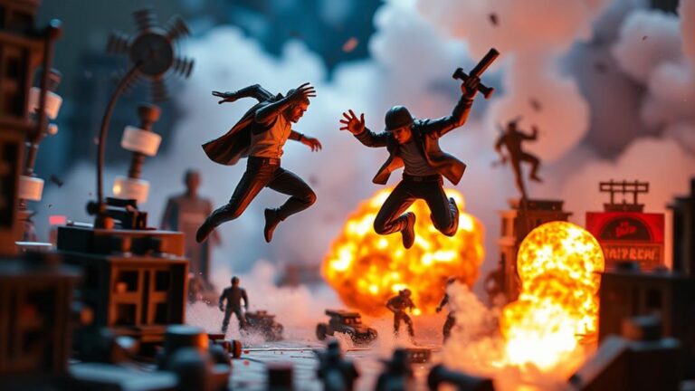 dynamic action figure photography