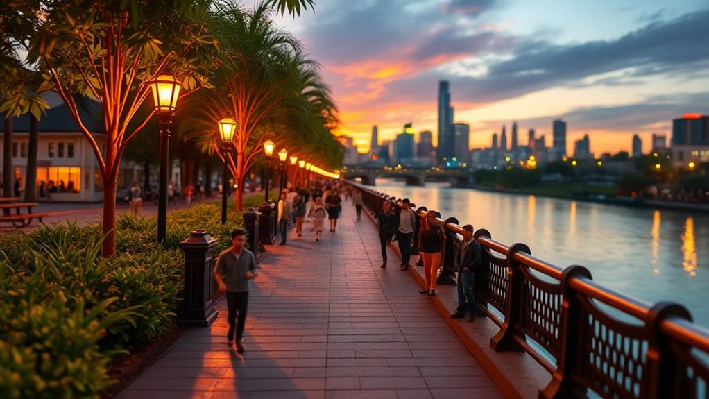 picturesque waterfront strolls