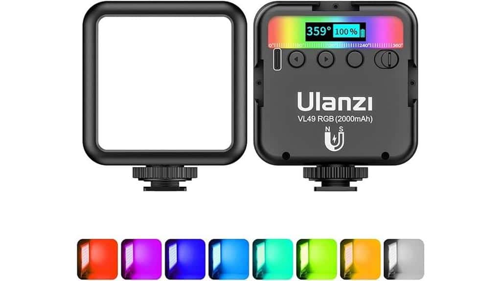 portable rgb video lights