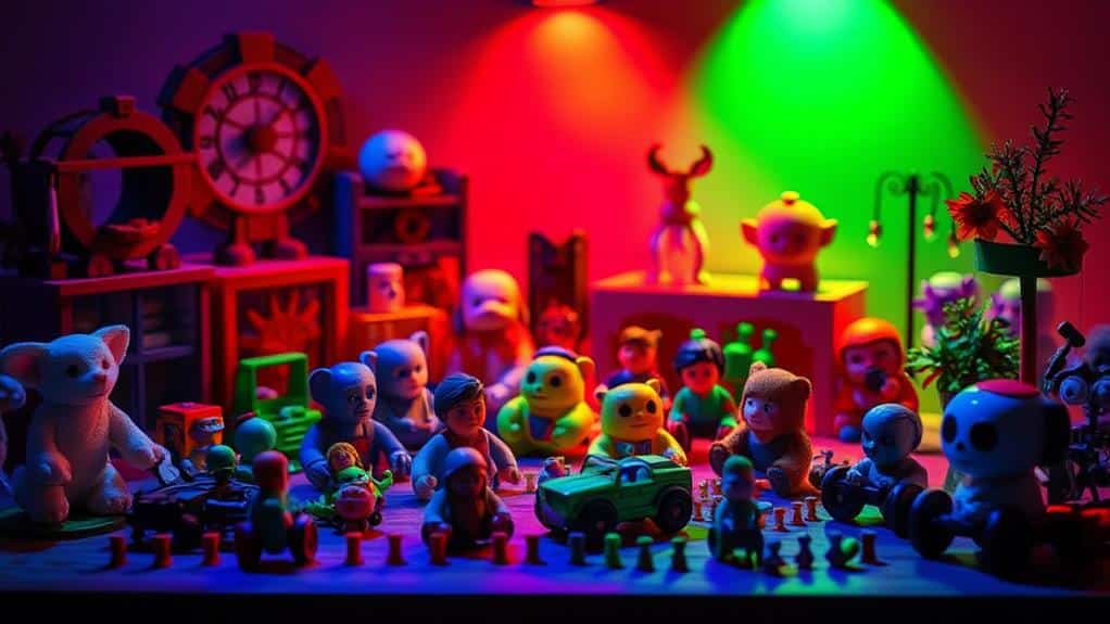 vibrant lighting for toys